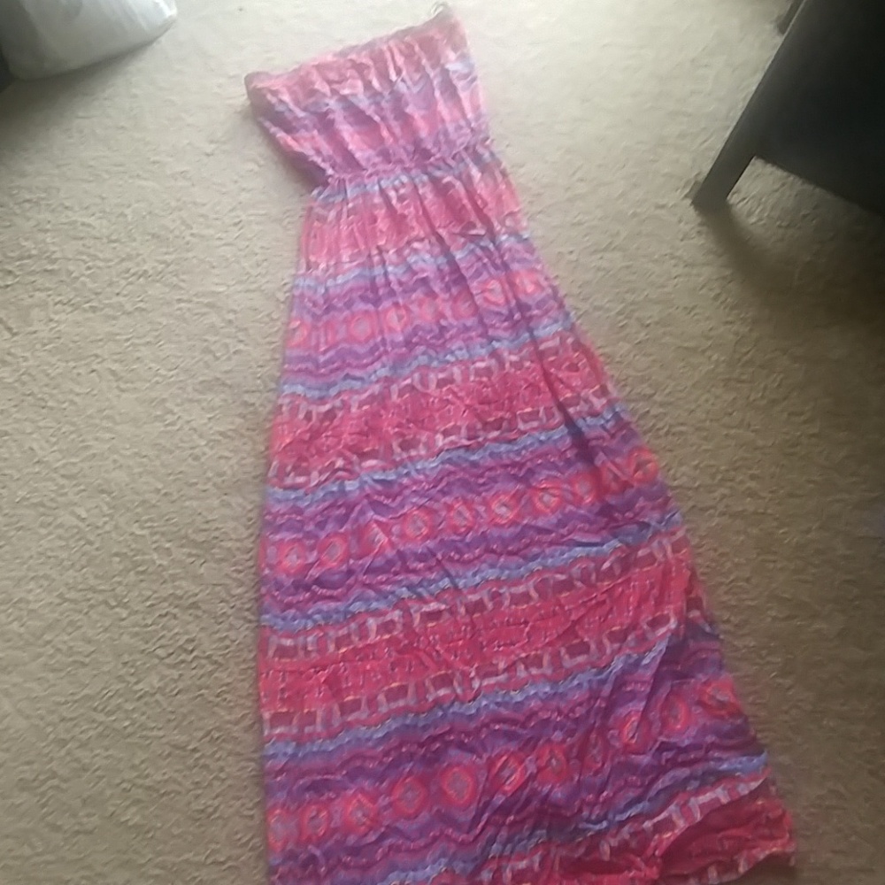 Maxi strapless dress